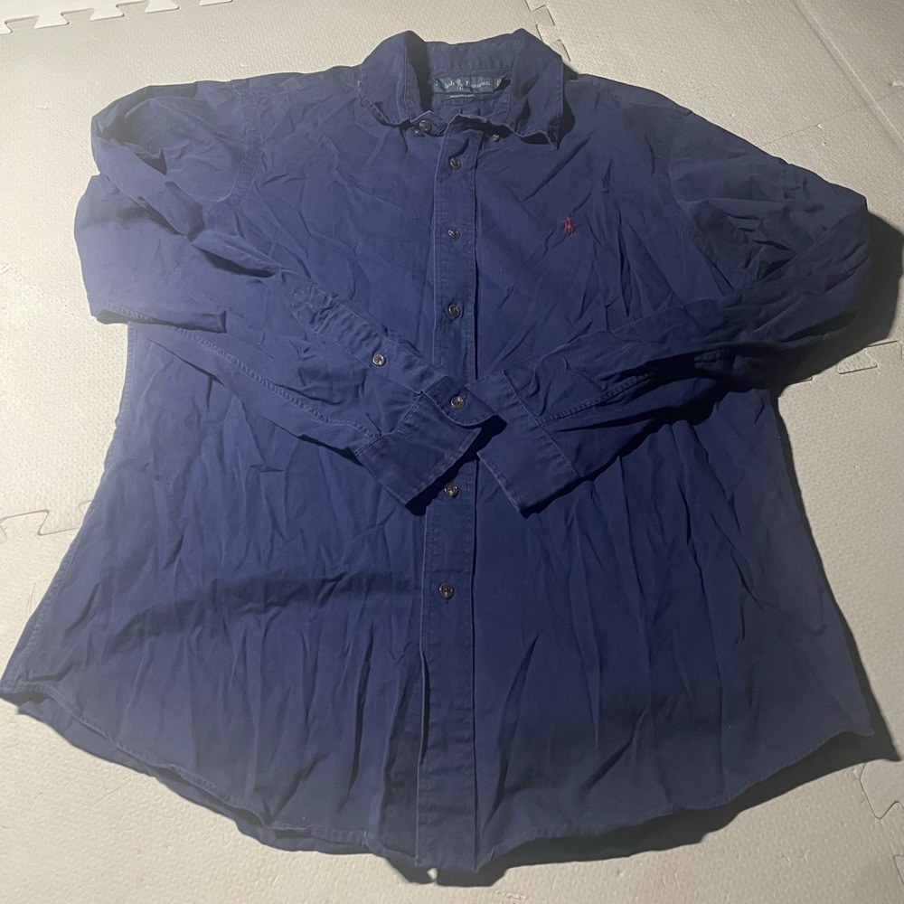 Ralph Lauren Navy Button-Up Shirt